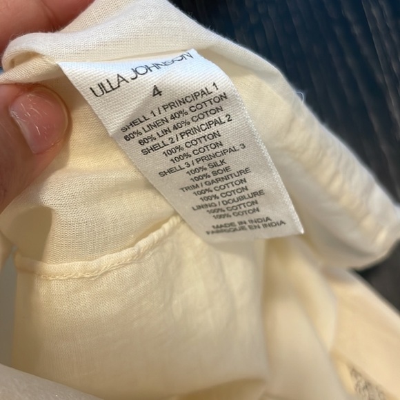 NWT ULLA JOHNSON Sabrina Lace High Neck A-Line Mini Dress - Picture 5 of 12